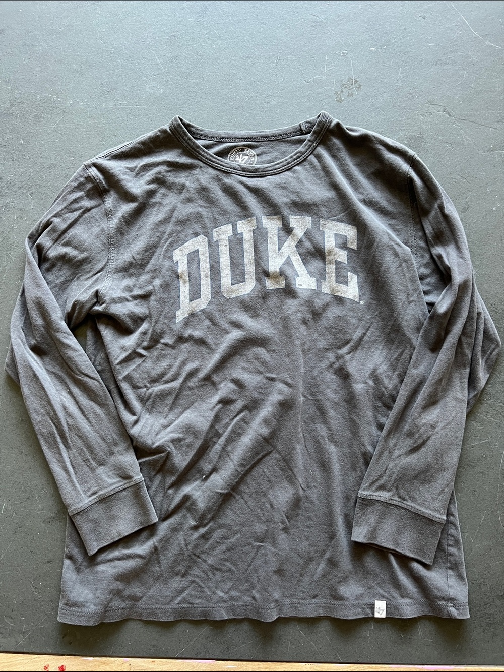 47 Brand Duke Long Sleeve Crewneck Shirt - Gray